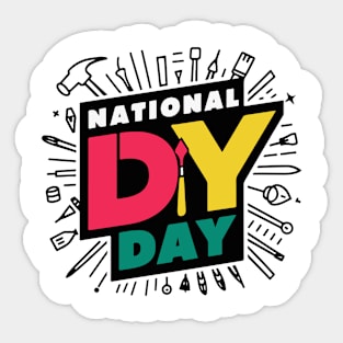 National DIY Day – April Sticker